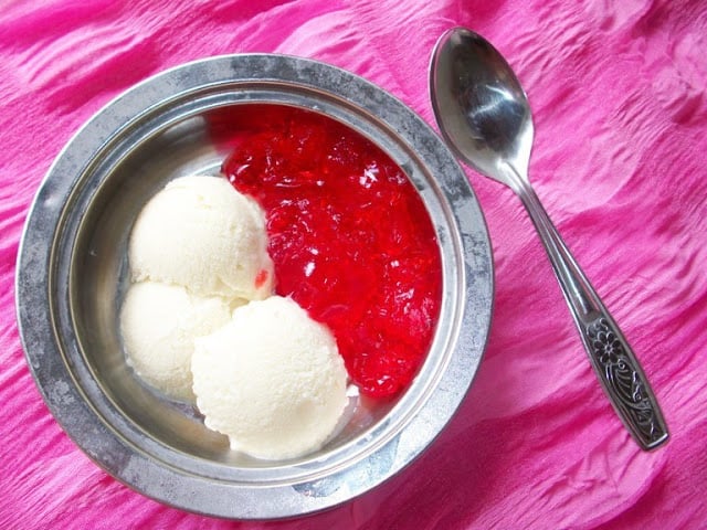 Jelly Ice cream Recipe | Vanilla Ice cream with Eggs