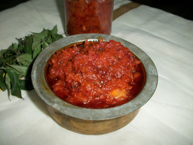Raw Mango Thokku Recipe   Mangai Thokku Recipe - 95