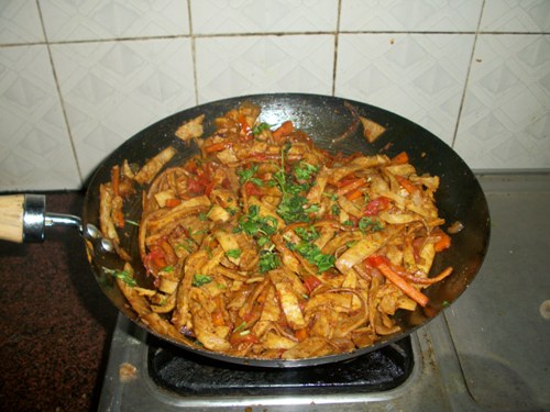 Chapati Noodles   Chapati Noodles Recipe - 35