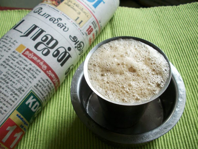 Filter coffee  south indian filter coffee recipe - Jeyashri's Kitchen