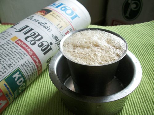 Filter coffee  south indian filter coffee recipe - Jeyashri's Kitchen