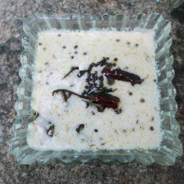 Inji Thayir Pachadi Recipe   Ginger Pachadi with Curd - 49