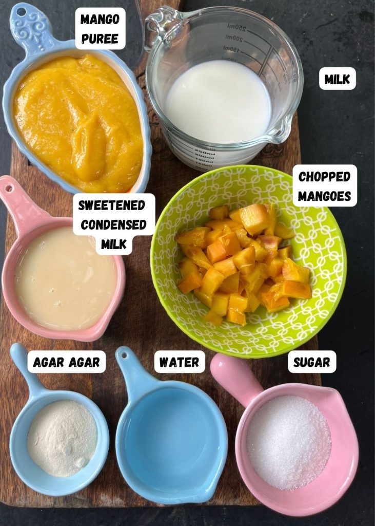 mango pudding ingredients