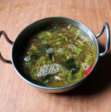 Coconut Milk Rasam Recipe   Thengai Paal Rasam Recipe - 4