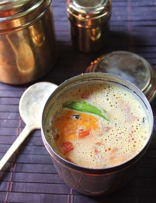 Coconut Milk Rasam Recipe   Thengai Paal Rasam Recipe - 55