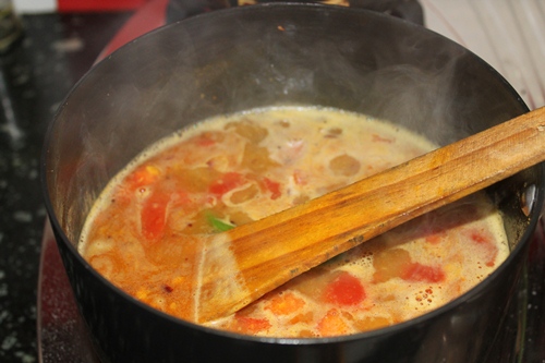 Coconut Milk Rasam Recipe   Thengai Paal Rasam Recipe - 87
