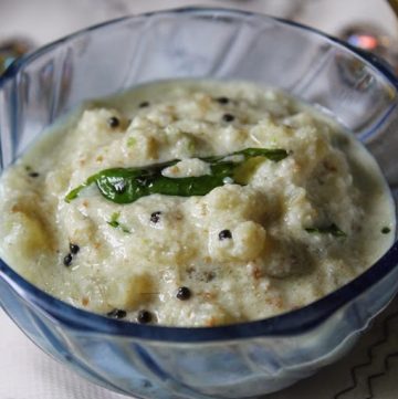 Inji Thayir Pachadi Recipe   Ginger Pachadi with Curd - 59