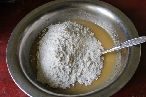 add in wheat flour