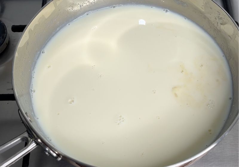 mix well and boil  for making badam milk or badam doodh