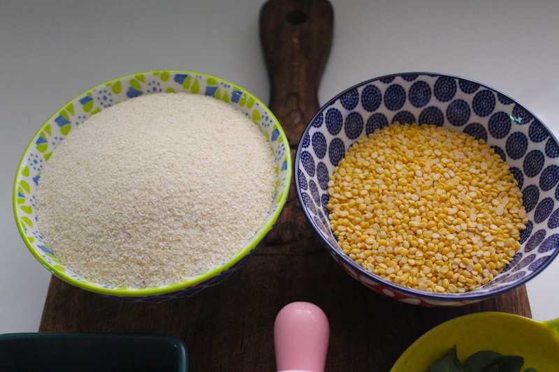 rava and moong dal