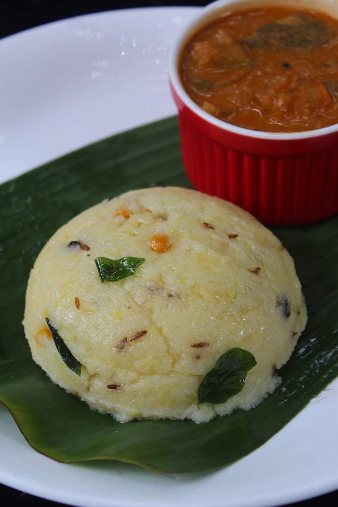 rava pongal served with extra ghee