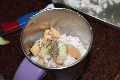 Inji Thayir Pachadi Recipe   Ginger Pachadi with Curd - 13