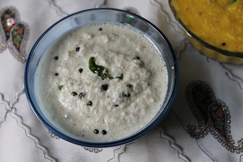 Inji Thayir Pachadi Recipe   Ginger Pachadi with Curd - 21