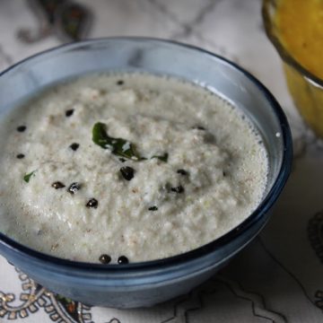 Inji Thayir Pachadi Recipe   Ginger Pachadi with Curd - 72