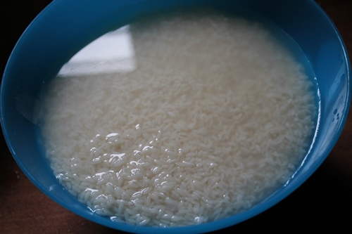raw rice soak
