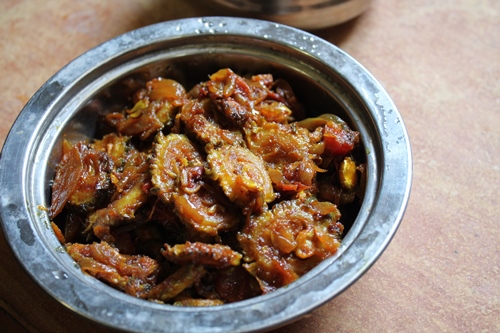 Bitter Gourd Masala Recipe   Pavakkai Masala Recipe - 25