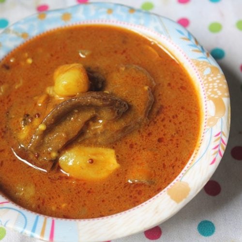 Maa Vathal Kuzhambu Recipe Dry Mango Kuzhambu Recipe