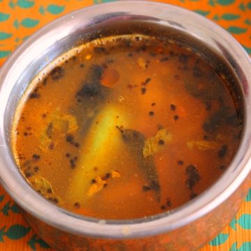Coconut Milk Rasam Recipe   Thengai Paal Rasam Recipe - 55