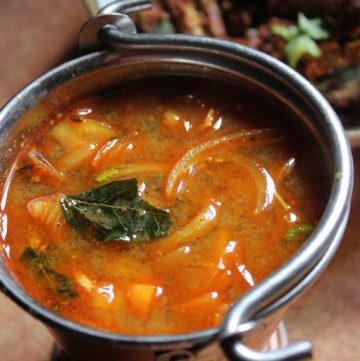 Coconut Milk Rasam Recipe   Thengai Paal Rasam Recipe - 20