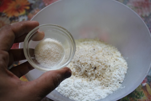 add salt to the flour mixture