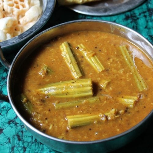 Drumstick Sambar Recipe (Murungakkai Sambar Recipe)