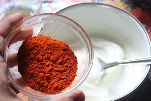 add kashmiri chilli powder for making mutton rogan josh