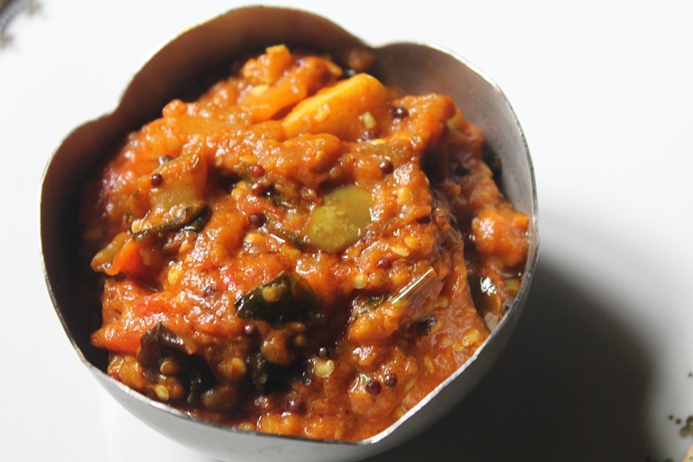 Gotsu Brinjal Tomato Gothsu Recipe