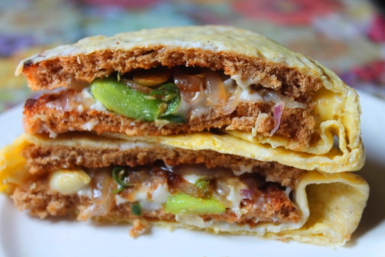 Bread Omelette   Bread Omelette Recipe - 9