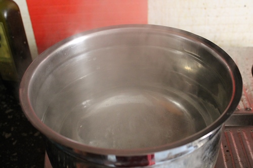 bring water to a boil