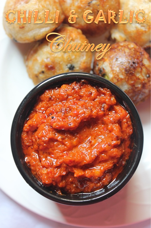 chilli garlic chutney in bowl