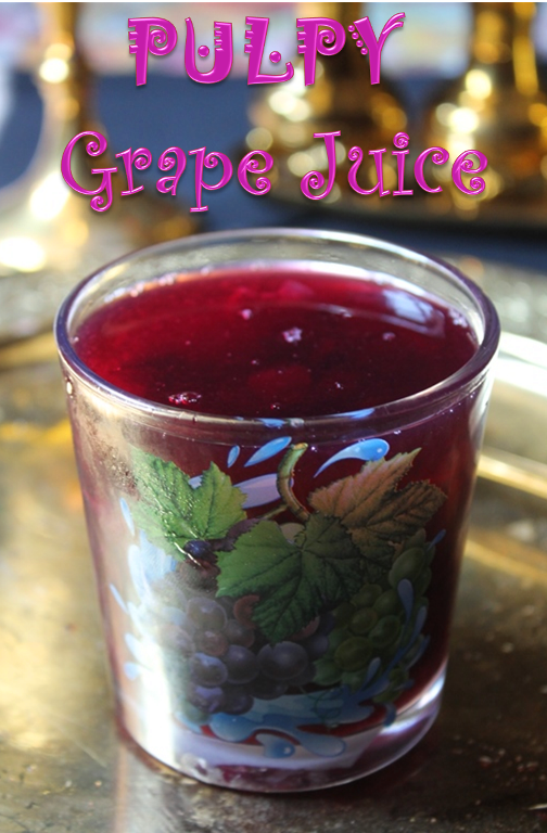 Arabian Pulpy Grape Juice in a glass