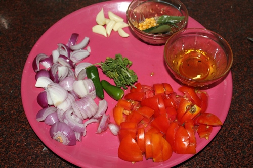 ingredients fro vengaya chutney