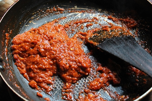 red capsicum chutney done