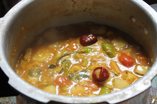 Kuthiraivali Sambar Sadam Recipe   Millet Sambar Rice Recipe - 55
