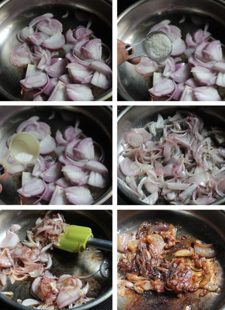 cook onions till caramelized