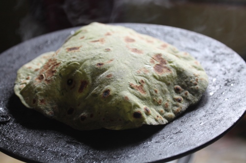 Palak Paratha Recipe   Spinach Chapati Recipe - 17