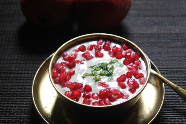 Pomegranate Raita Recipe  Anar Raita  - 1