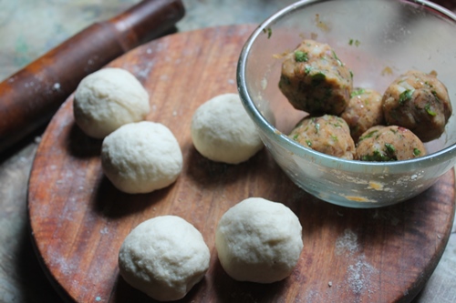 Stuffed Aloo Bhatura Recipe - 12