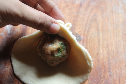 Stuffed Aloo Bhatura Recipe - 9