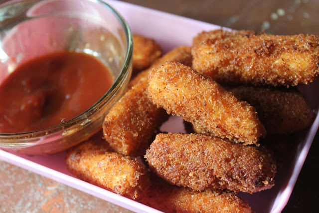 Paneer Fingers Recipe   Easy Snacks for Kids - 27