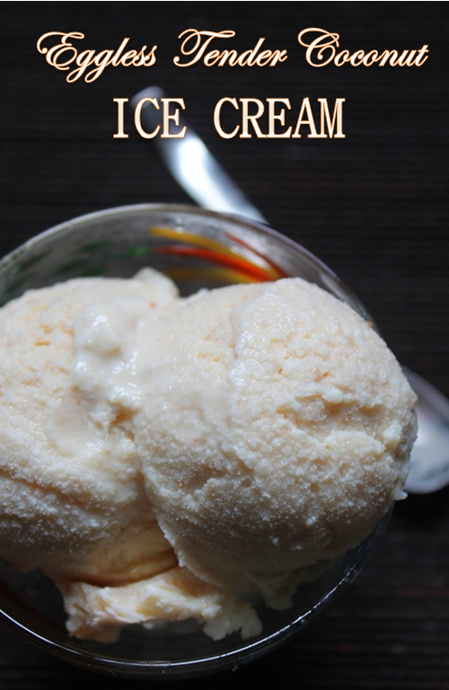 Eggless Tender Coconut Ice Cream Recipe - 37