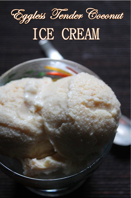 Eggless Tender Coconut Ice Cream Recipe - 7