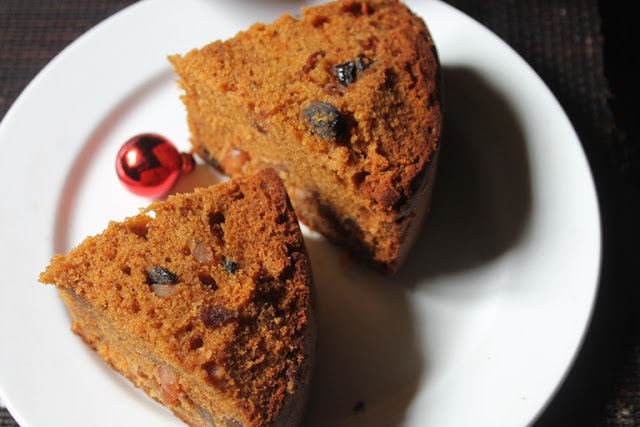 Caramel Fruit Cake Recipe