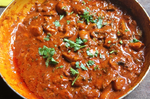 Mushroom Butter Masala Recipe | Mushroom Makhani Recipe