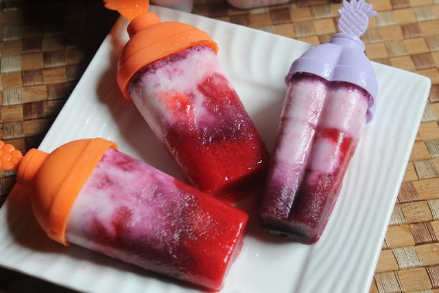 Layered Fresh Fruit Popsicles Recipe - 76