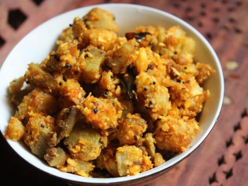 Peanut Banana Tiger Coconut Broth Recipe (Banana Stem Surri with Fruit Chickpeas Recipe)