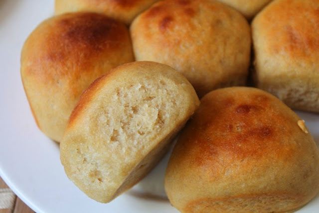 Whole Wheat Dinner Rolls Recipe  with   without eggs  - 19