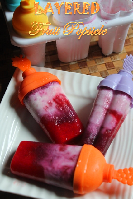 Layered Fresh Fruit Popsicles Recipe - 97