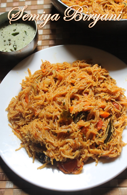 Semiya Biryani Recipe   Vermicelli Biryani Recipe - 29