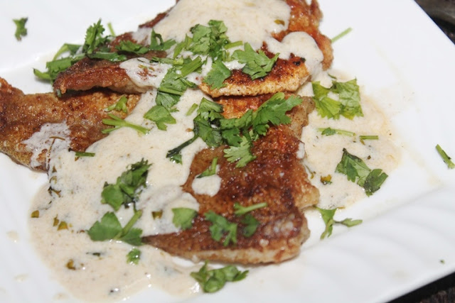 Pan Seared Fish Fillets with Lemon Butter Sauce